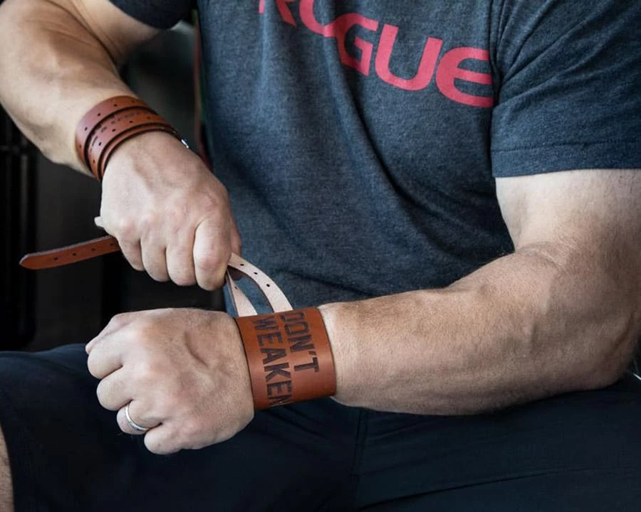 Rogue Fitness Rogue Leather Wrist Wraps - Don't Weaken - Image 3