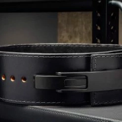 Pioneer Rogue Black Leather 13mm - 4" Lever Belt