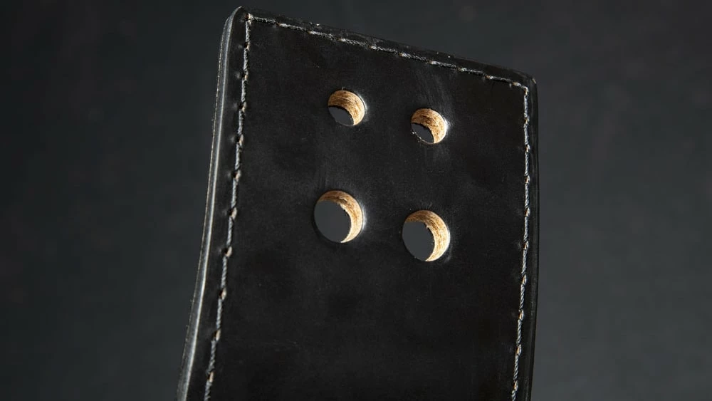 Pioneer Rogue Black Leather 13mm - 4" Lever Belt - Image 4