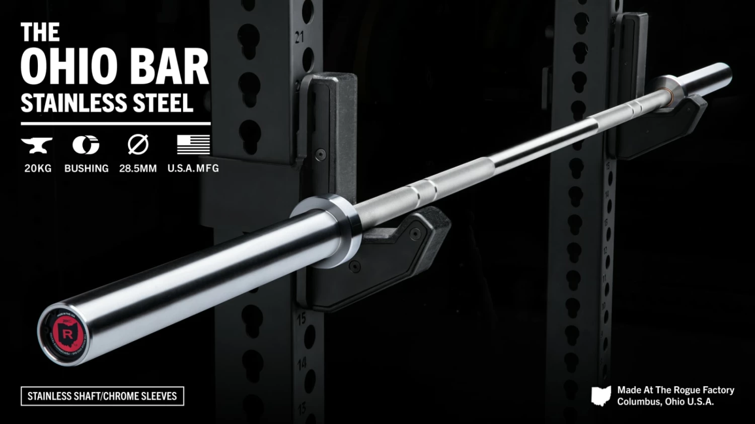 Rogue Fitness The Ohio Bar - Stainless Steel