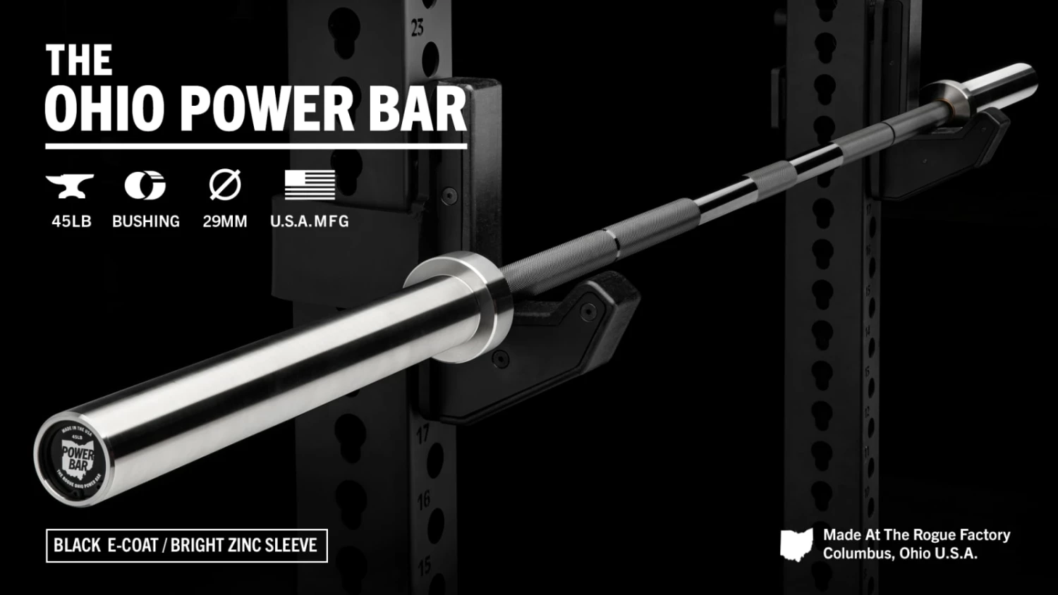 Rogue Fitness Rogue 45LB Ohio Power Bar - E-Coat
