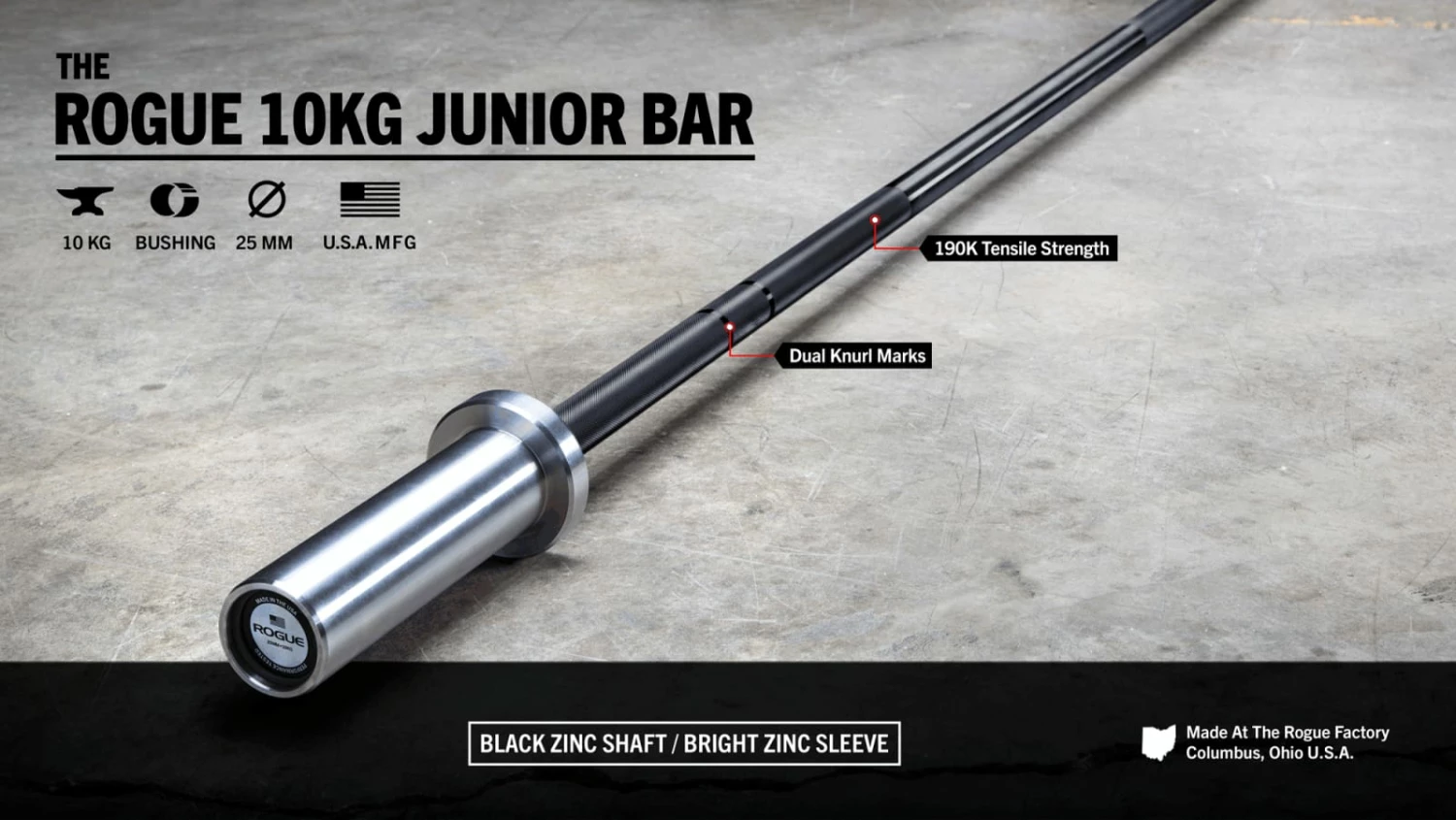 Rogue Fitness Rogue 10KG Junior Bar