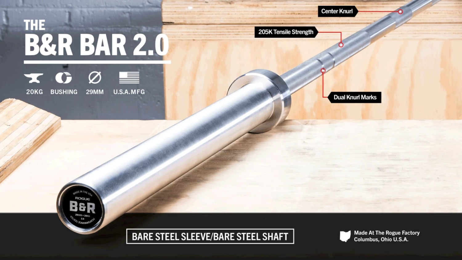 Rogue Fitness Rogue B&R Bar 2.0