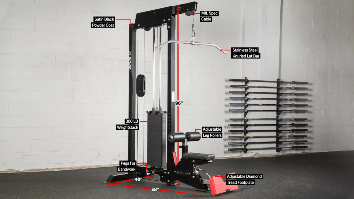 Rogue Fitness Monster Lat Pulldown/Low Row (Stand Alone) - Image 2