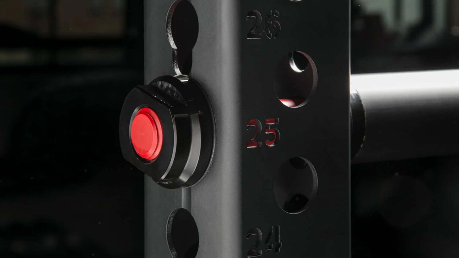 Rogue Fitness Rogue Monster Plate Storage Pin Pair - Black/Red - Image 2