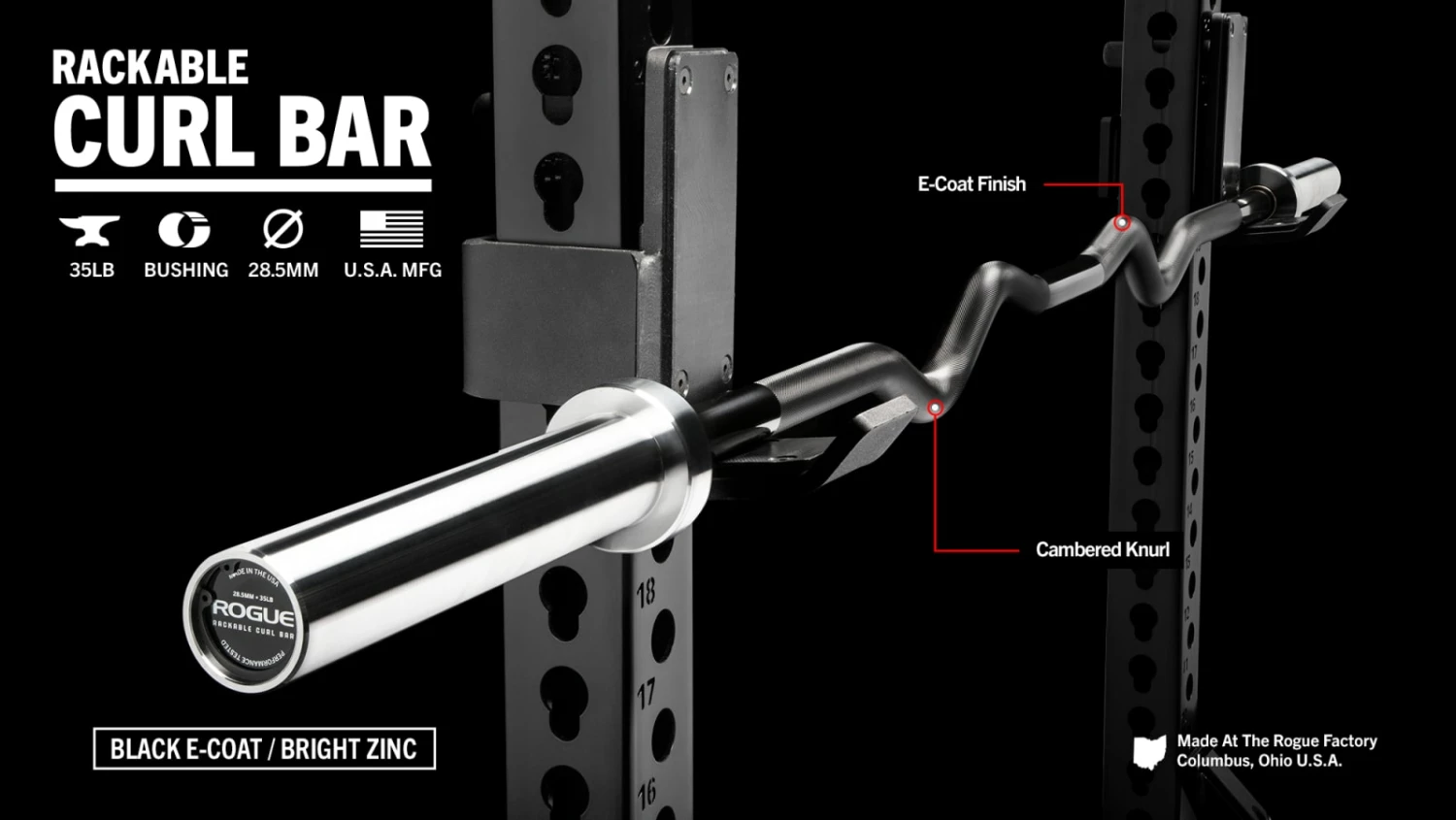 Rogue Fitness Rogue Rackable Curl Bar