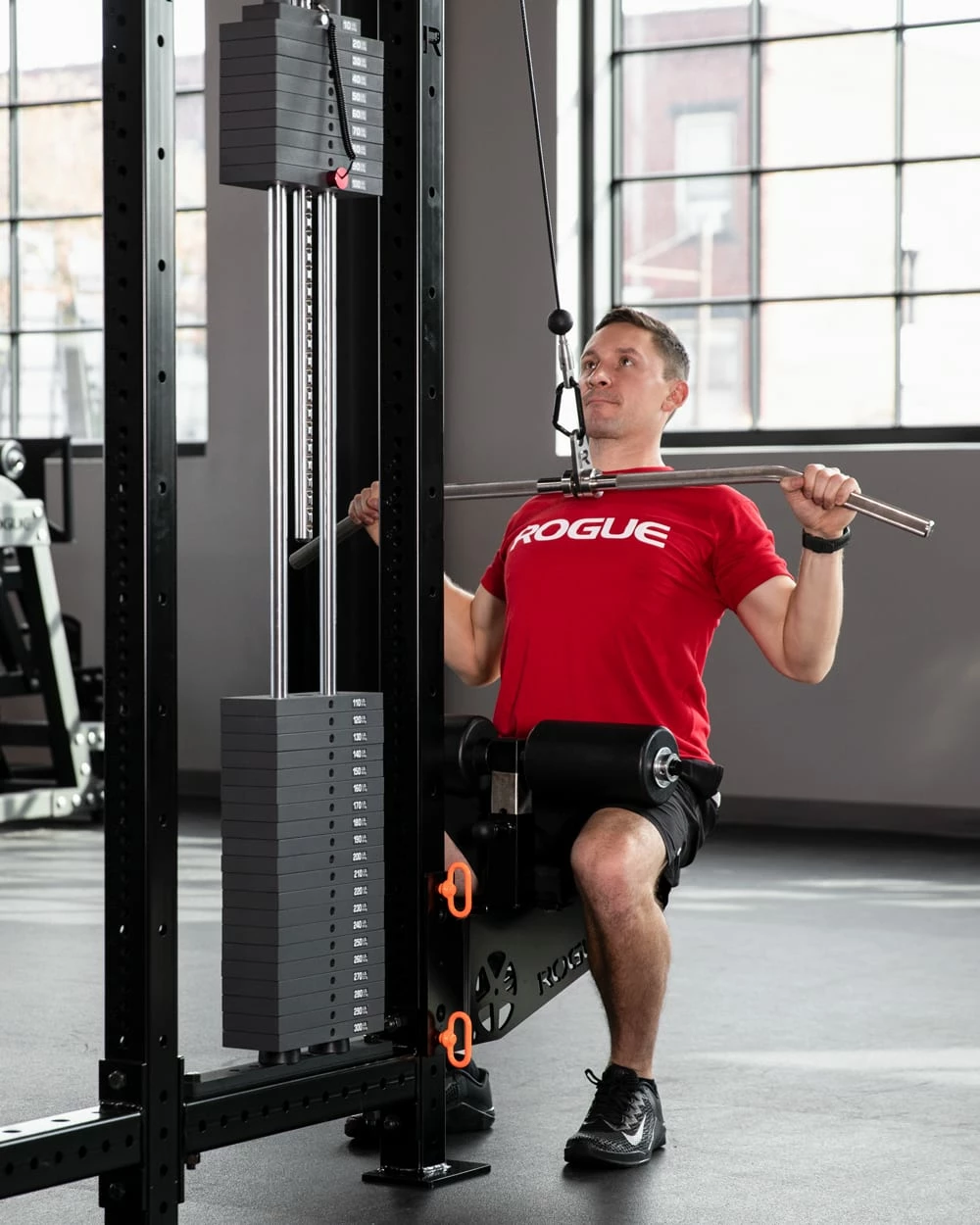 Rogue Fitness Monster Lite Rack Mount Lat Pulldown Seat + Low Row Kit - Image 2