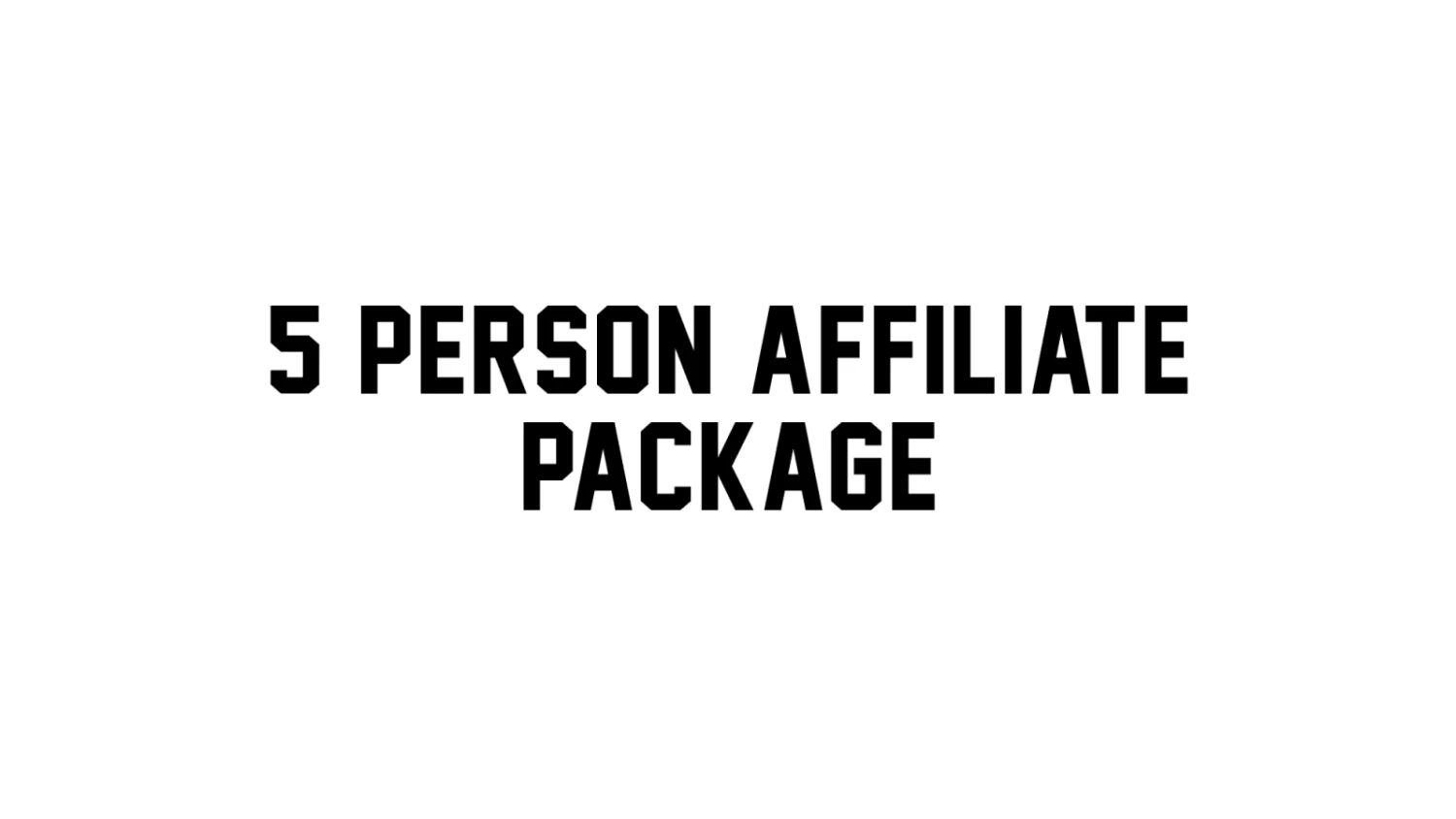 Rogue Fitness 5 Person Affiliate Package