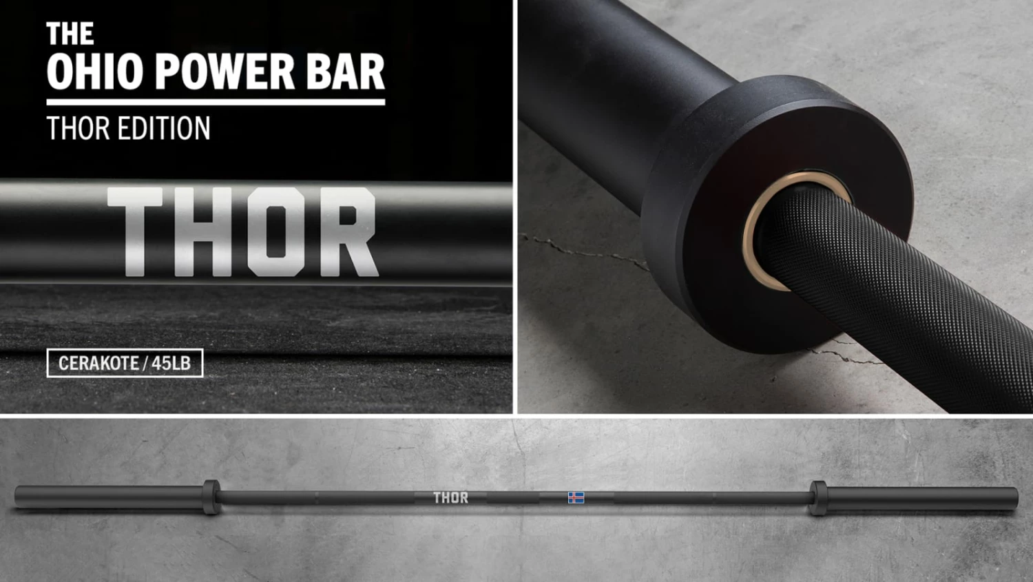 Rogue Fitness Rogue Athlete Cerakote Power Bar - THOR Edition