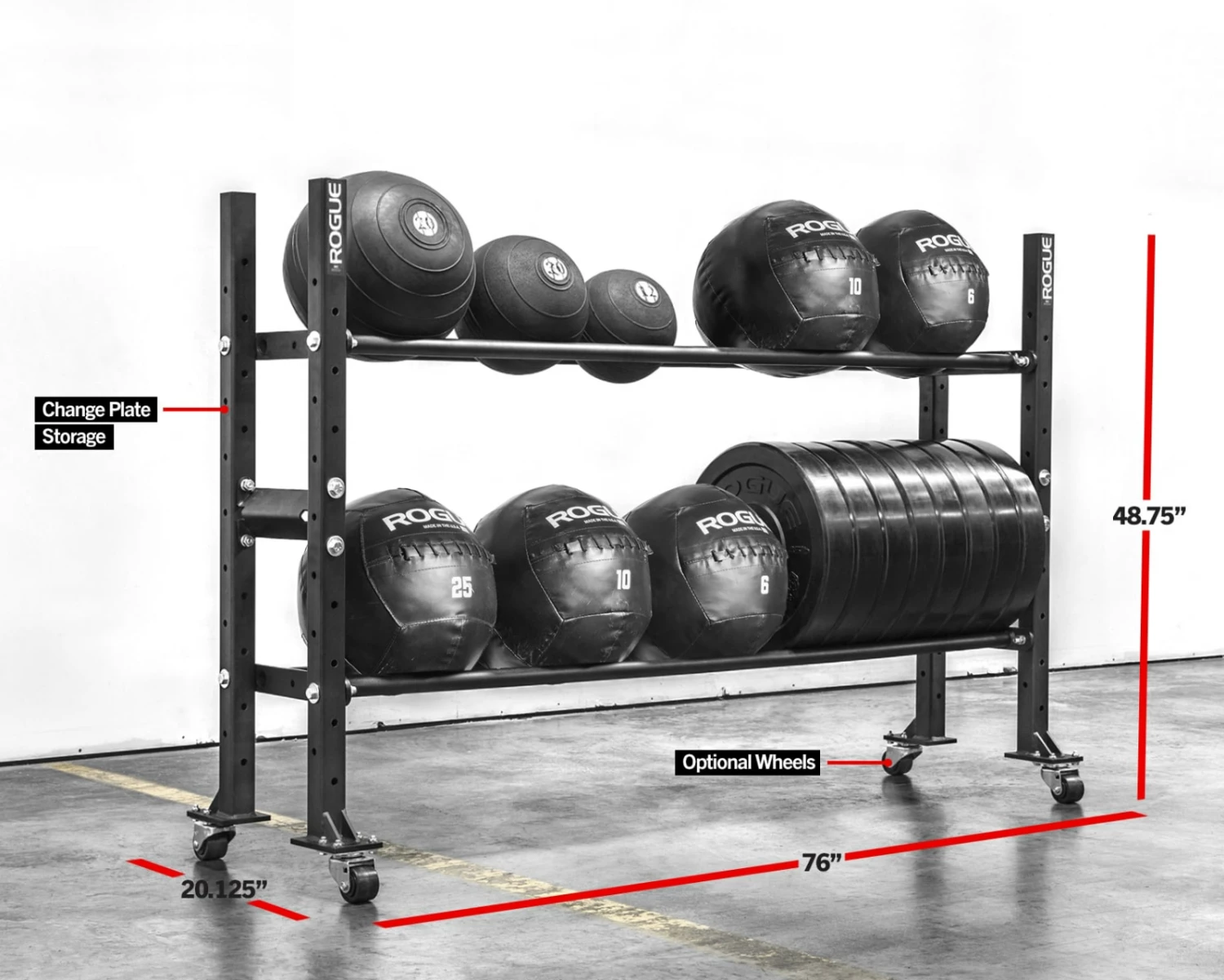 Rogue Fitness 2-Tier Mass Storage System - 70" - Image 5